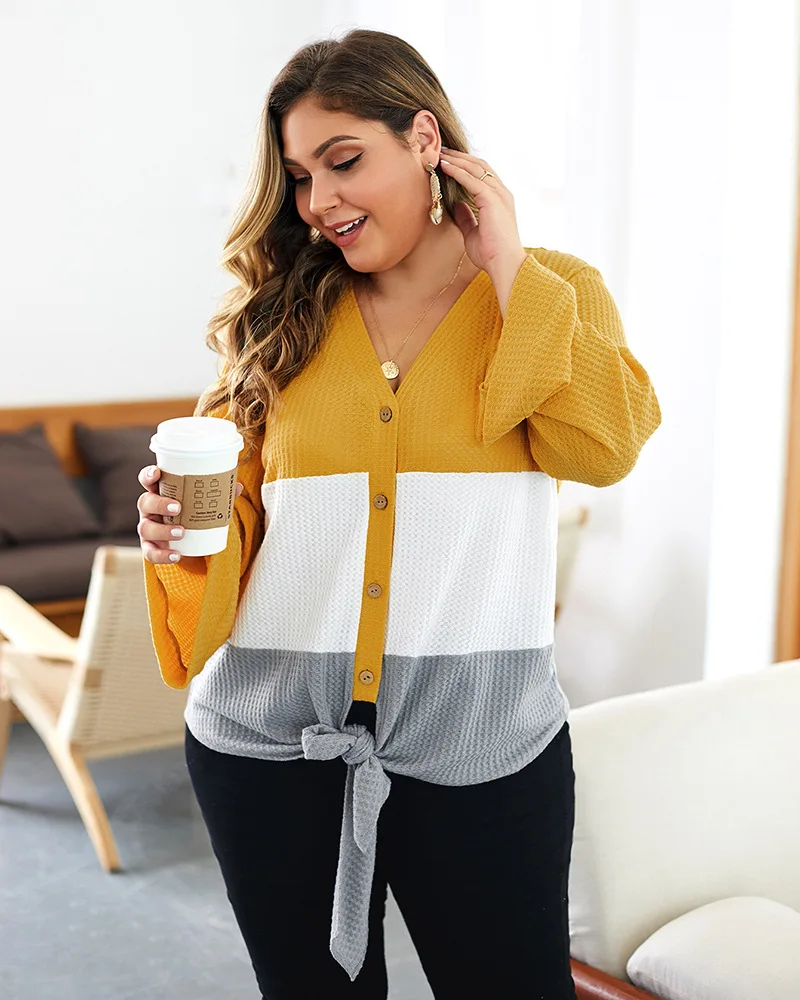 2020 осенние Размеры d вязаный свитер для женщин Большие размеры шерстяная фуфайка