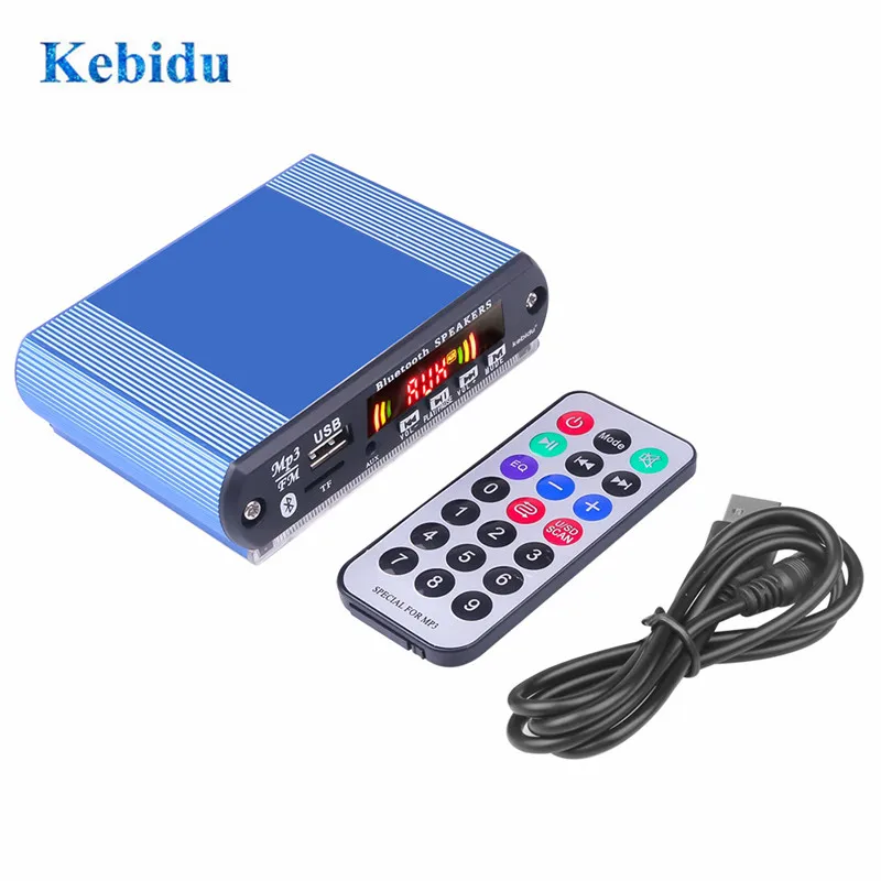 KEBIDU MP3 плеер беспроводной Bluetooth WMA декодер плата автомобильные аксессуары