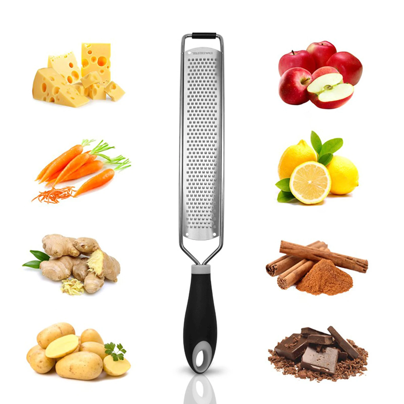 Fruit Peeler Kitchen Gadgets Grater Lemon Slice Multifunctional Manual Convenient Storage Stainless Steel Vegetable Slicer | Дом и сад