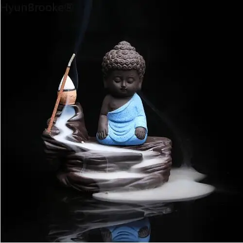 Бутиковый домашний декор Zen Monk Buddha керамическая курильница Yixing ароматический