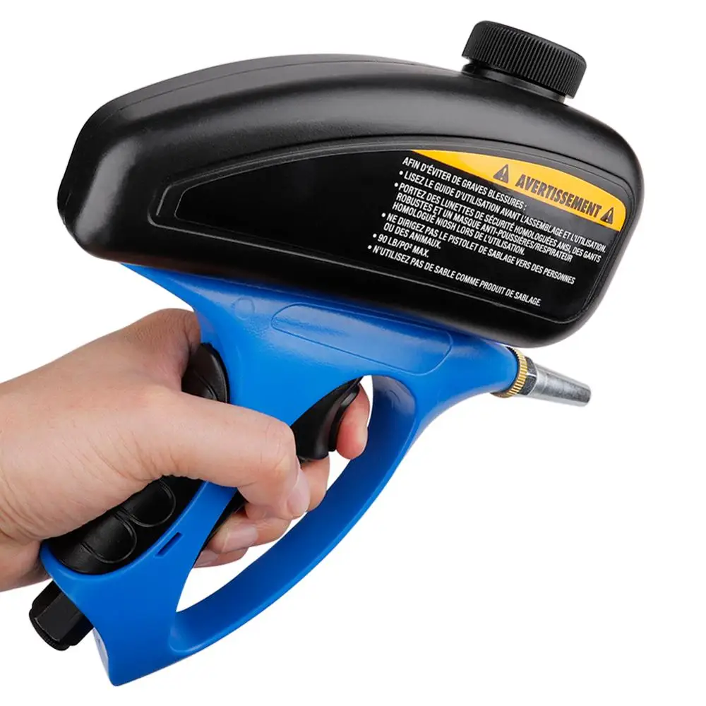 

Handheld Sandblaster Anti-rust Pneumatic Sand Blasting Machine Glass Tombstone Sprayer with Nozzle