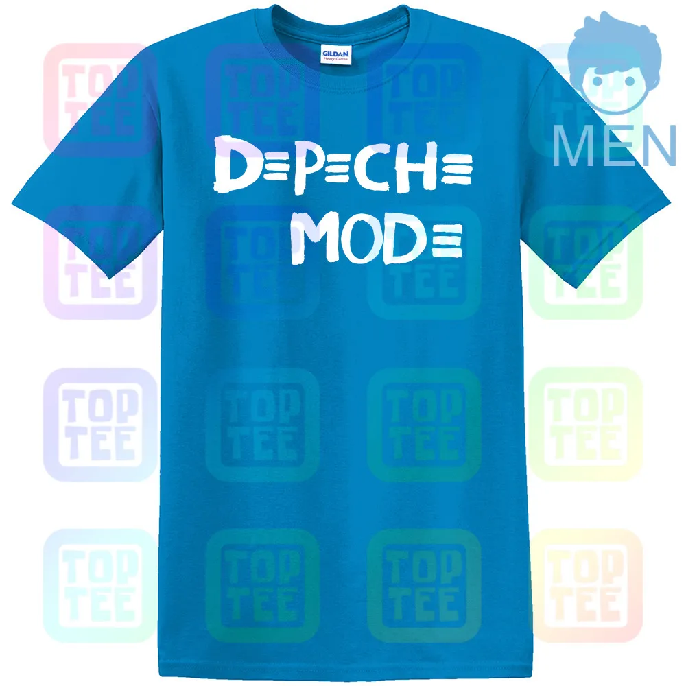 MEN-ROYAL BLUE Depeche рубашка Mode футболка унисекс Тур размеры 1988 США все s черная полоса для мужчин новинка 4 - Цвет: MEN-ROYAL BLUE