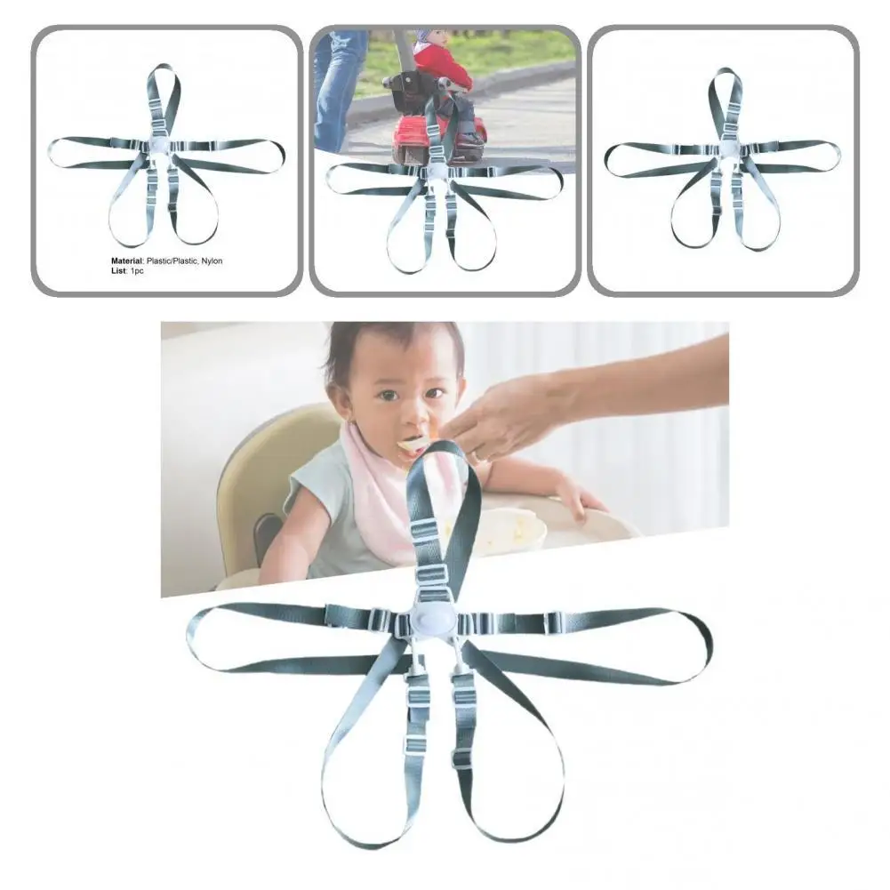 

Feeding Chair Strap Exquisite Safe Strong Buckle Multi-use Stretchy Feeding Chair Strap Lunch Chair Belt for Children