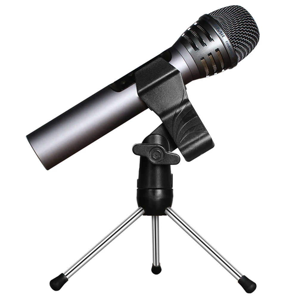 KFW Регулируемая подставка для микрофона мини складной держатель с микрофоном
