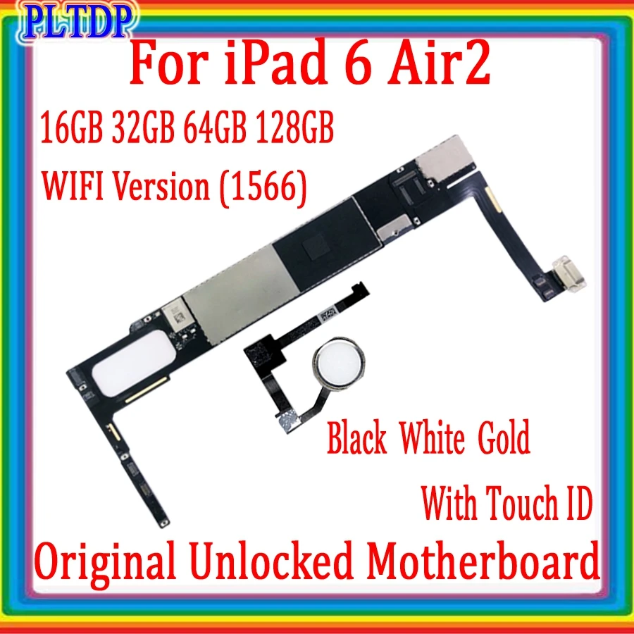Полная разблокировка для iPad 6 Air 2 1566 материнская плата Wi Fi версия хорошо