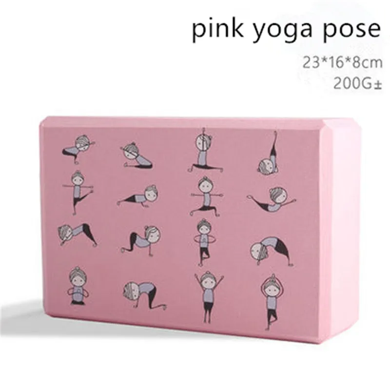 Красочный блок для йоги из ЭВА мультяшный пенопластовый кирпич упражнений
