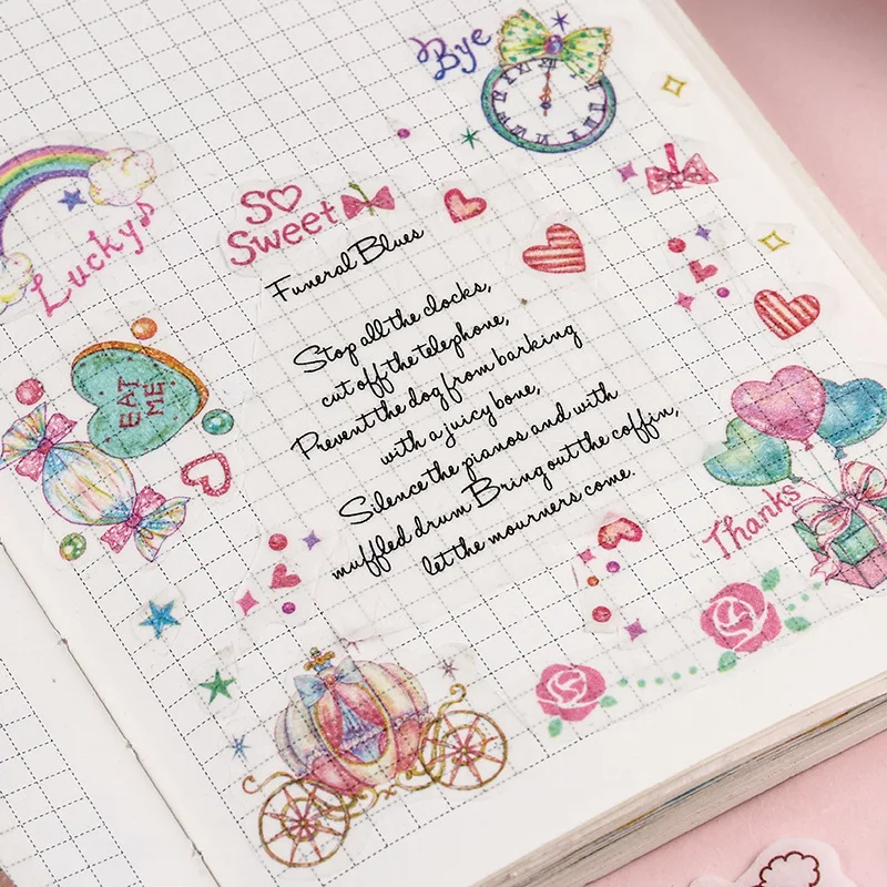 40 шт. Необычные суккулентные милые наклейки для дневника Скрапбукинг