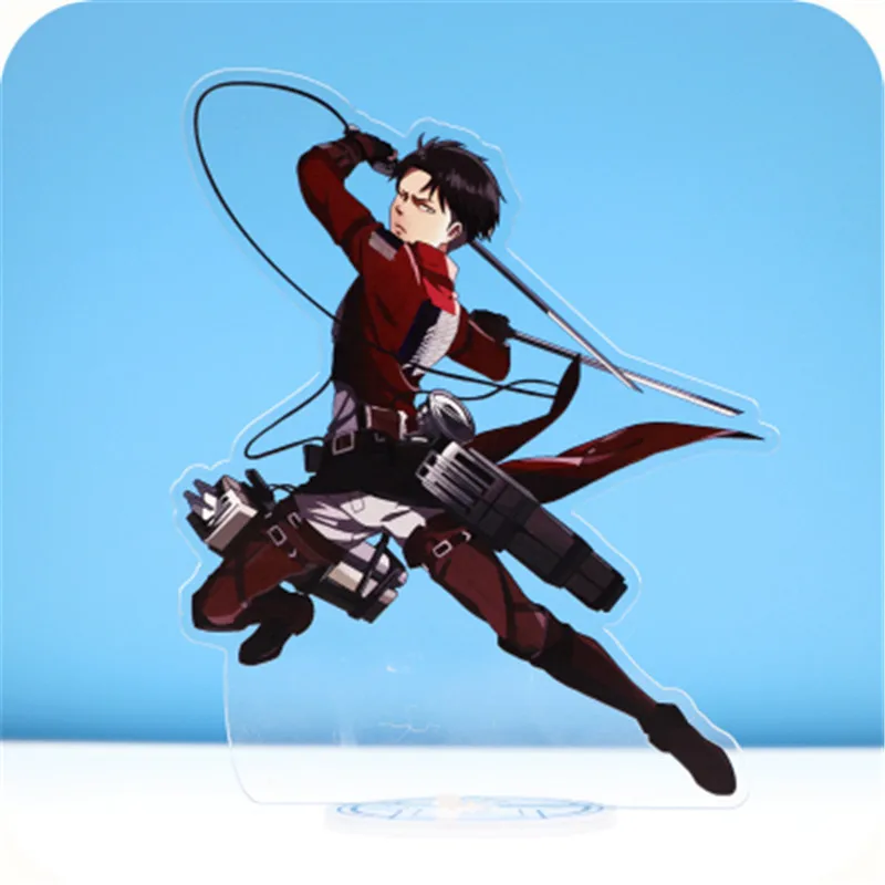 Аниме мультфильм атака титанов Shingeki no Kyojin Ackerman Eren фигурка на акриловой подставке