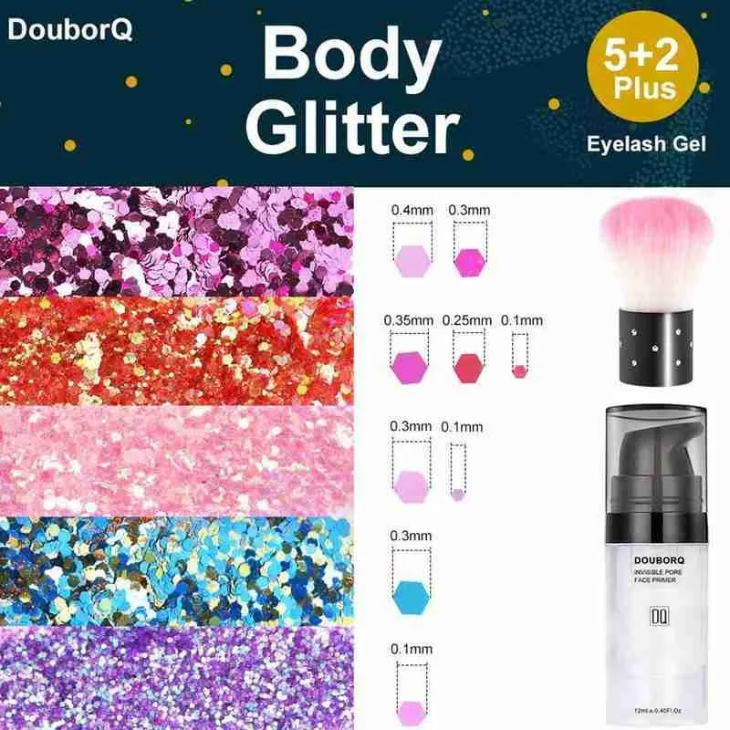 

Sequin Eyeshadow Glitter Sparkling Highlight Face Body Moon Makeup Pentagram Party Diamond Gel Eyes Cream Tools Shard R9B2