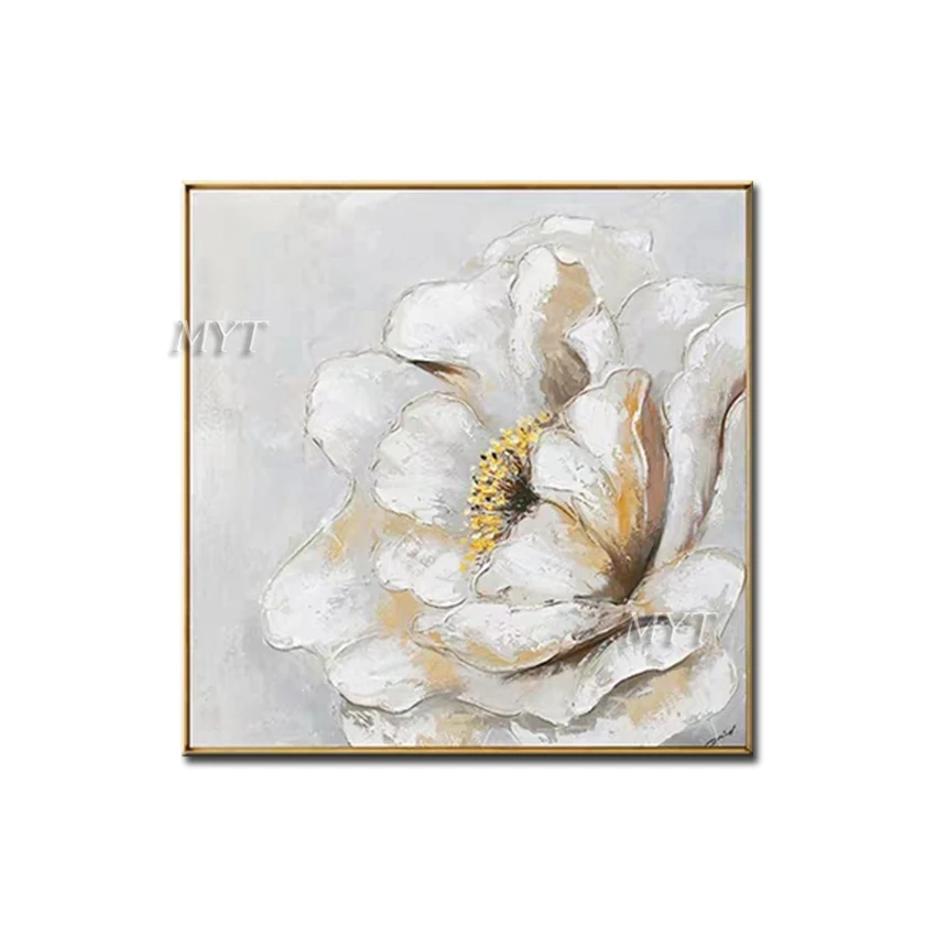

Whiteness Flowers Abstract Oil Painting Wall Art Home Decor Picture Modern Hand Painted Oil Painting On Canvas 100% Handpainted