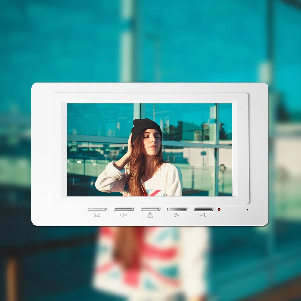 Система видеодомофона Проводная с экраном 7 дюймов и ИК датчиком|Видеодомофон| |