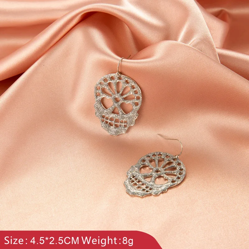 

Halloween Multiple Bat Skull Spider Drop Earrings for Women Alloy Enamel Tree Butterfly Pendant Hanging Earrings Gothic Jewelry