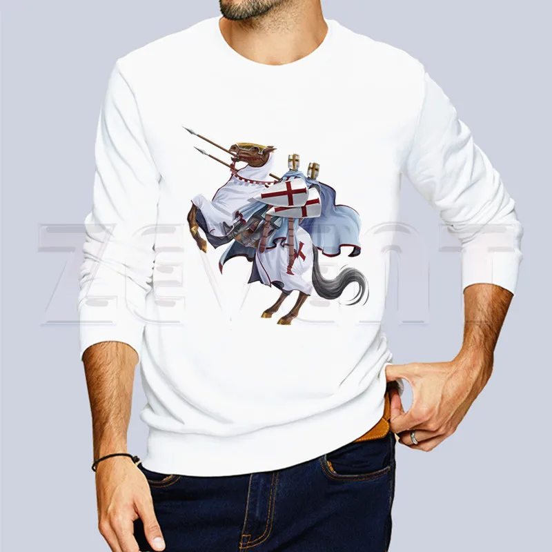 Толстовка Templar Knight Осень зима Мужская толстовка новые повседневные мужские