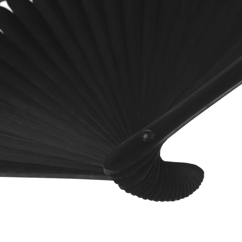 

Chinese Style Black Vintage Hand Fan Folding Fans Dance Wedding Party Favor