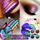 1 шт. хромированные блестящие тени для век, хамелеоновые Металлические тени для век, пудра, пигмент, блестящие голографические матовые тени для век, палитра для макияжа