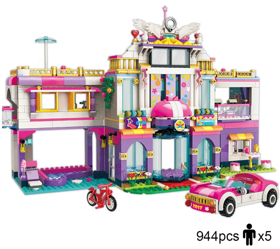 

ENLIGHTEN Girls City Friends Princess Fantasy Carousel Colorful Holidays Building Blocks Kits Bricks Sets Kids Toys