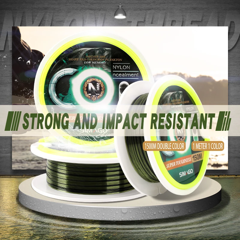 Леска рыболовная нейлоновая японская 150 м два цвета | Спорт и развлечения