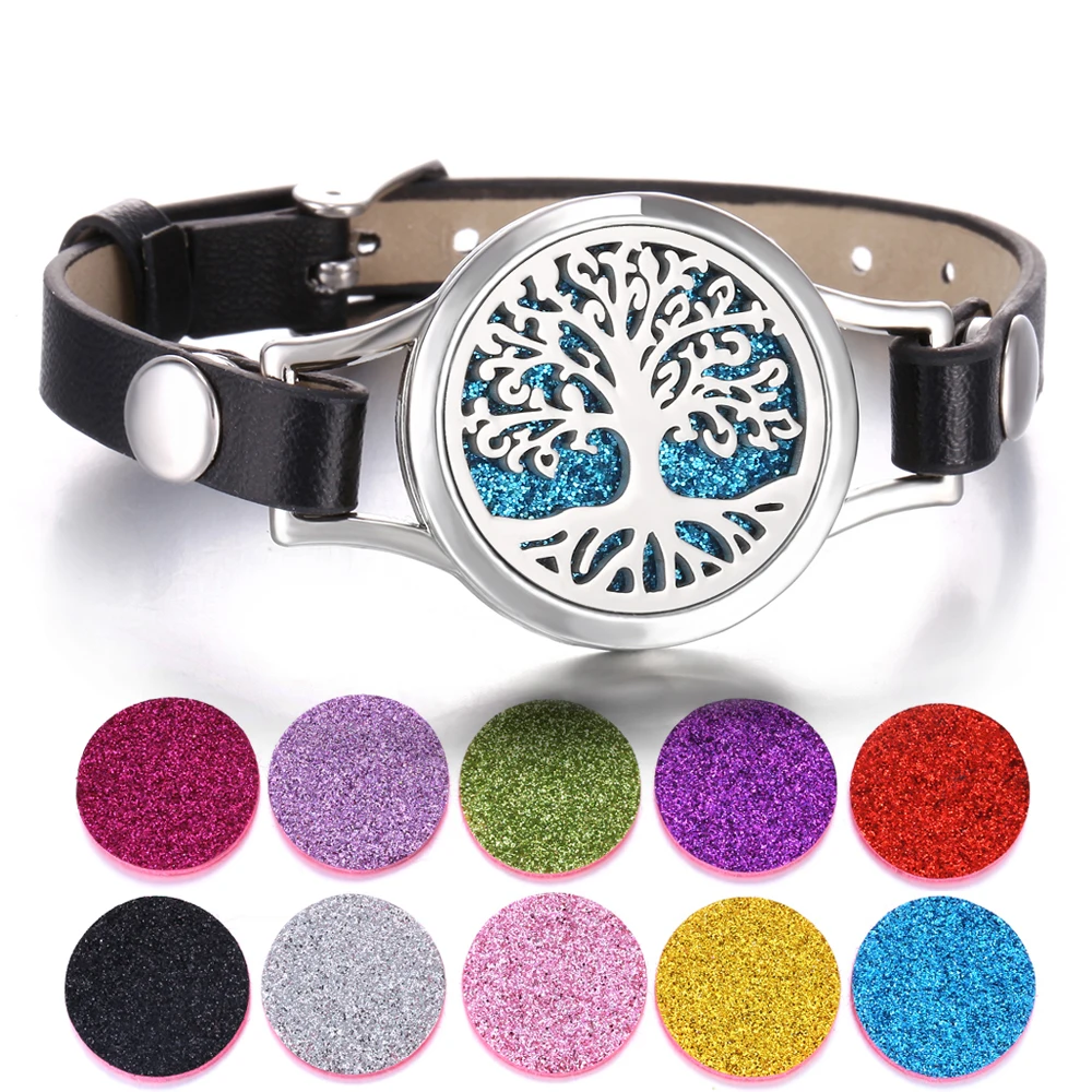 Ювелирные браслеты с ароматерапией Древо жизни диффузор эфирного масла медальон