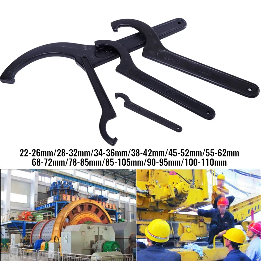 

Metal Motorcycle Shock Absorber Suspension Tool C Spanner Hook Wrench Tools Chrome Vanadium Steel Hook Type Wrench Hand Tool New