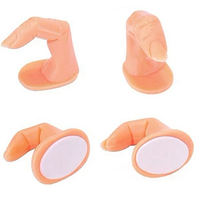 

1PC Plastic False Nail Practice Training Nail Art False Tips Display Tool Fake Fingers False Nail