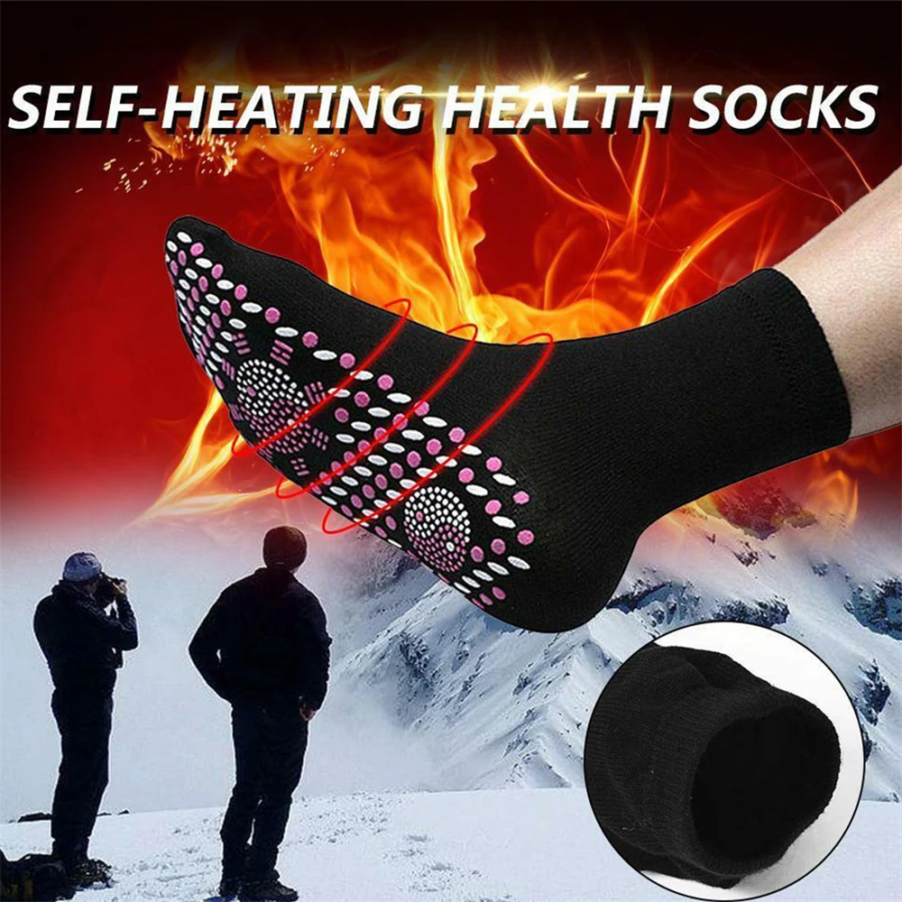 

Самонагревающиеся магнитные носки для женщин и мужчин, Самонагревающиеся Носки, удобные зимние теплые массажные носки для магнитной терапии