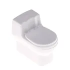1 шт. 1:20 Неокрашенная белая модель туалета, миниатюрная мебель для кукольного домика