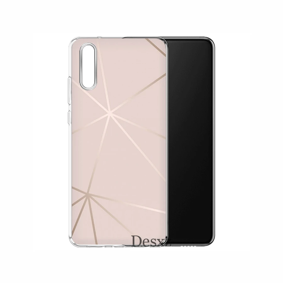 Чехол для мобильного телефона из ТПУ huawei Honor 7A 7C 7X 6A 8 8X 8C 9 9X View 20 Note 10 Lite Cover clulur triangle