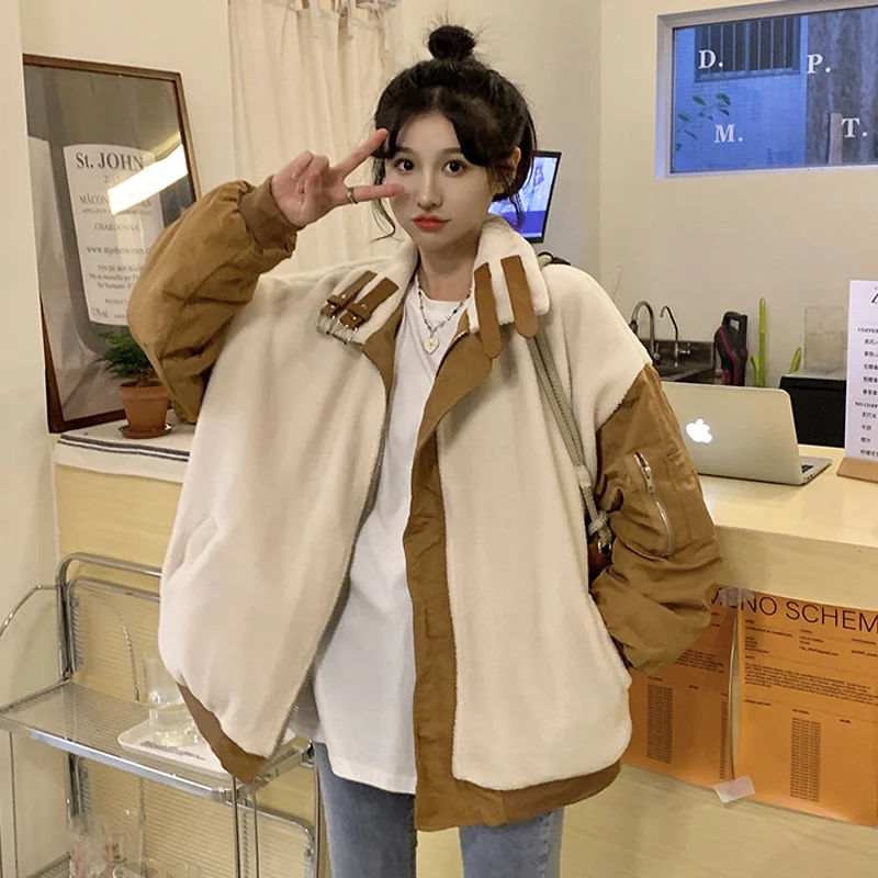 Утепленная хлопковая куртка с обеих сторон новый дизайн осень-зима 2021 теплая