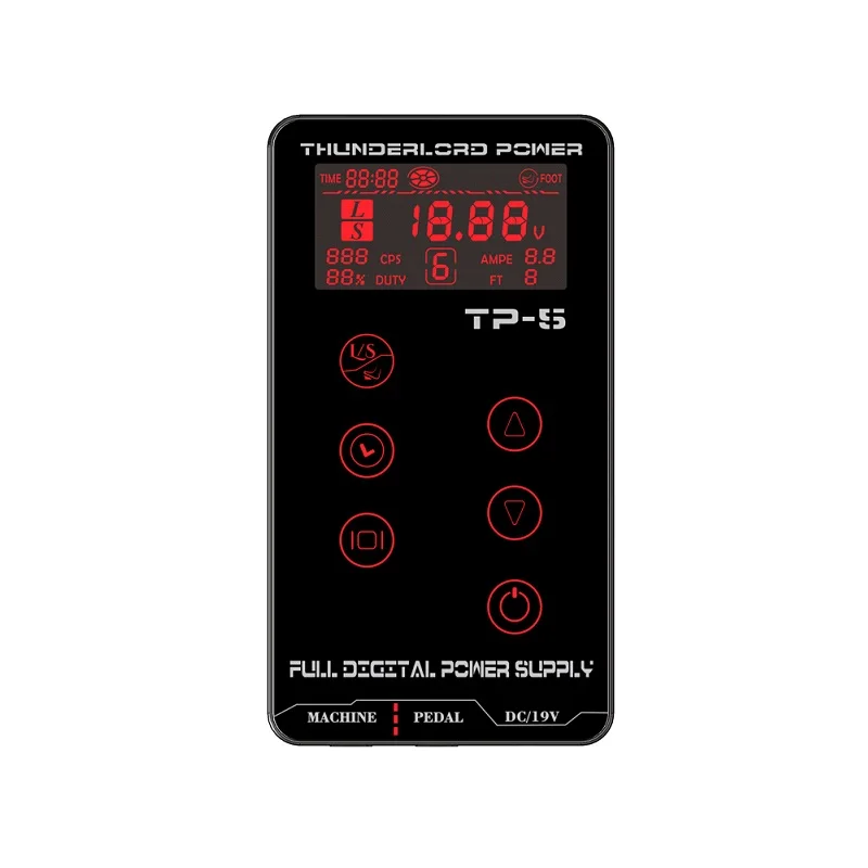 Red Color Источник питания для татуажа hp-2, обновленный сенсорный экран, TP-5, интеллектуальный цифровой ЖК-дисплей для макияжа, двойные источники питания для татуажа, набор - Цвет: Red Color
