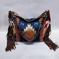 canvas tote bag women shopper bags designer handbags 2021 fashion casual bohemian style embroidery weaving tassels shoulder bags