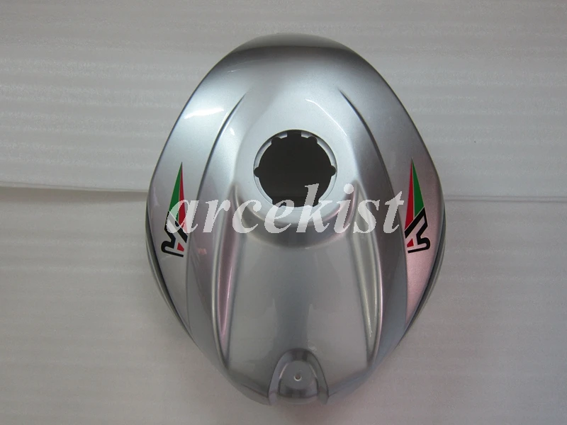 ABS полный обтекатель комплект+ крышка бака подходит для Aprilia RS125 06 07 08 09 10 11 RS 125 2006 2007 2011 Обтекатели набор красный серебристый