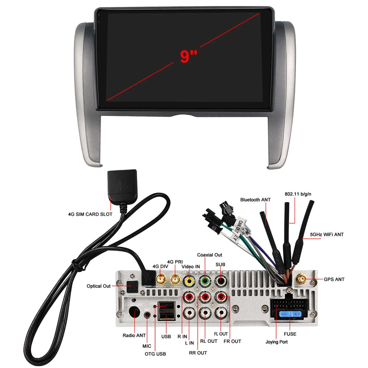 구매 9 인치 오토라디오 1 Din 안드로이드 10 자동차 라디오 스테레오, TOYOTA Allion Premio 2007 2016 무선 카플레이 멀티미디어 플레이어
