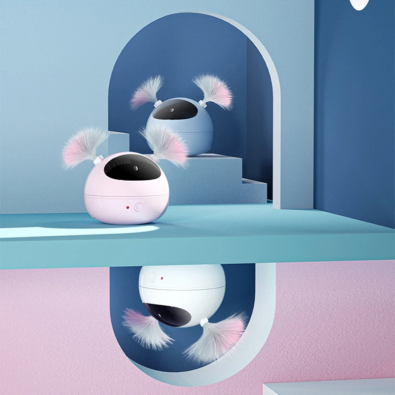 

Automatic Interactive Cat Toys Smart Leaser Toys For Kittens ABS Combination Of Laser LED Moving Pointer Teaser Rotating And