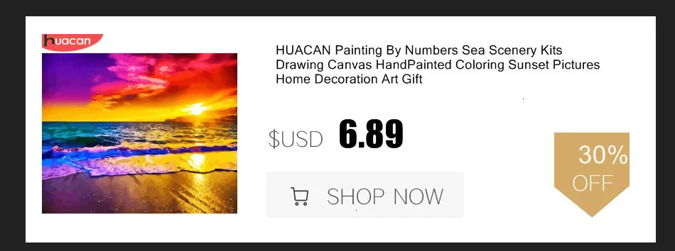HUACAN DIY картина маслом по номерам домашний пейзаж наборы для рисования на холсте Ручная роспись картины уличный пейзаж украшение дома