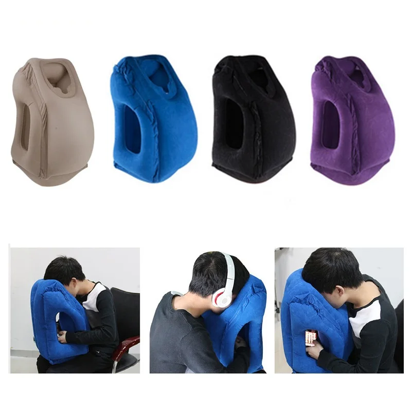Надувная портативная подушка для путешествий мягкие надувные дорожные подушки