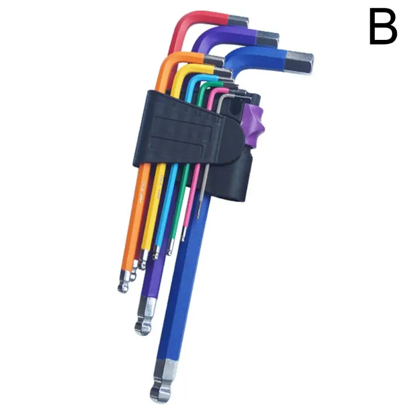 9 шт. отвертка шестигранный универсальный ключ набор цветовое кодирование