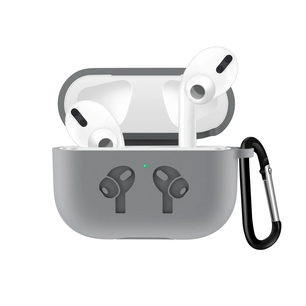 Серый KISSCASE силиконовый чехол для Apple Airpods Pro, беспроводные Bluetooth наушники, защитный чехол для Air Pods Pro Airpods 3, чехол - Цвет: Серый