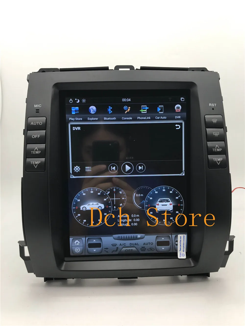 Вертикальный стиль Tesla Android 8,1 автомобильный dvd-плеер для Toyota Prado 120 land cruiser 2002-2009 для Lexus GX470 NAVI ips PX6 CARPLA