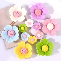 10mm 20pcs resin flower mobile phone case hairpin material cultural and creative storage box handmade diy jewelry accessories
