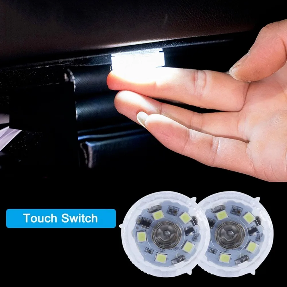 

1 Pcs Car Led Touch Switch Light Mini Reading Lamp Auto Portable Interior Reading Light Car Products Accessories