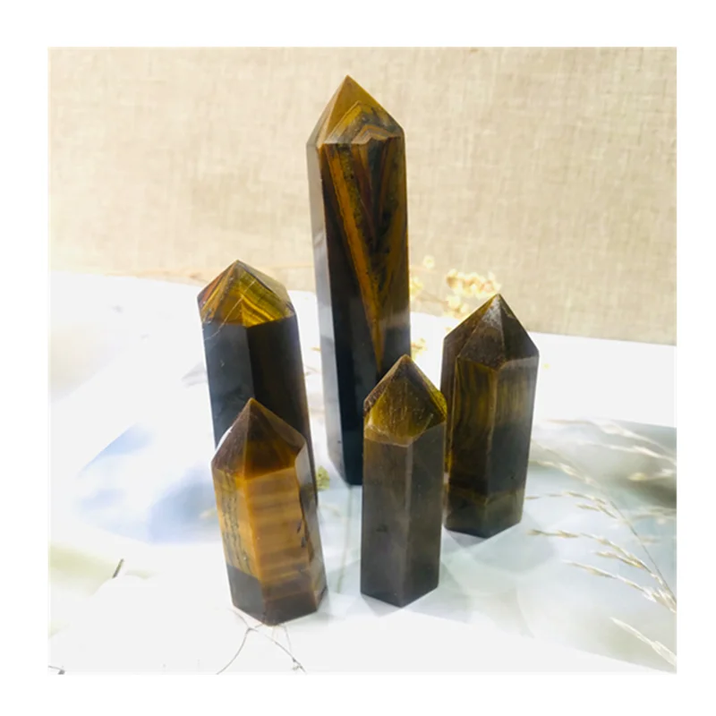 

Tiger Eye Wand Point Natural Stones Minerals Crystals Gems Healing Reiki For Home Decoration Gemstones