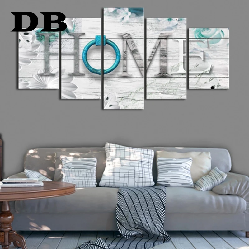 

5 Pieces Of Bedroom Bedside Modern Minimalist Home Nordic Ins Living Room Home Decoration Frameless Printing Wall Painting Core