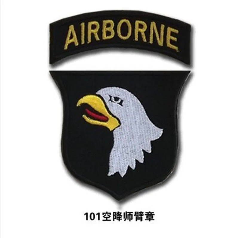 USA Flag 101st Airborne Patches US Army Tactical military Patch 3D Embroidery Badges patches | Дом и сад