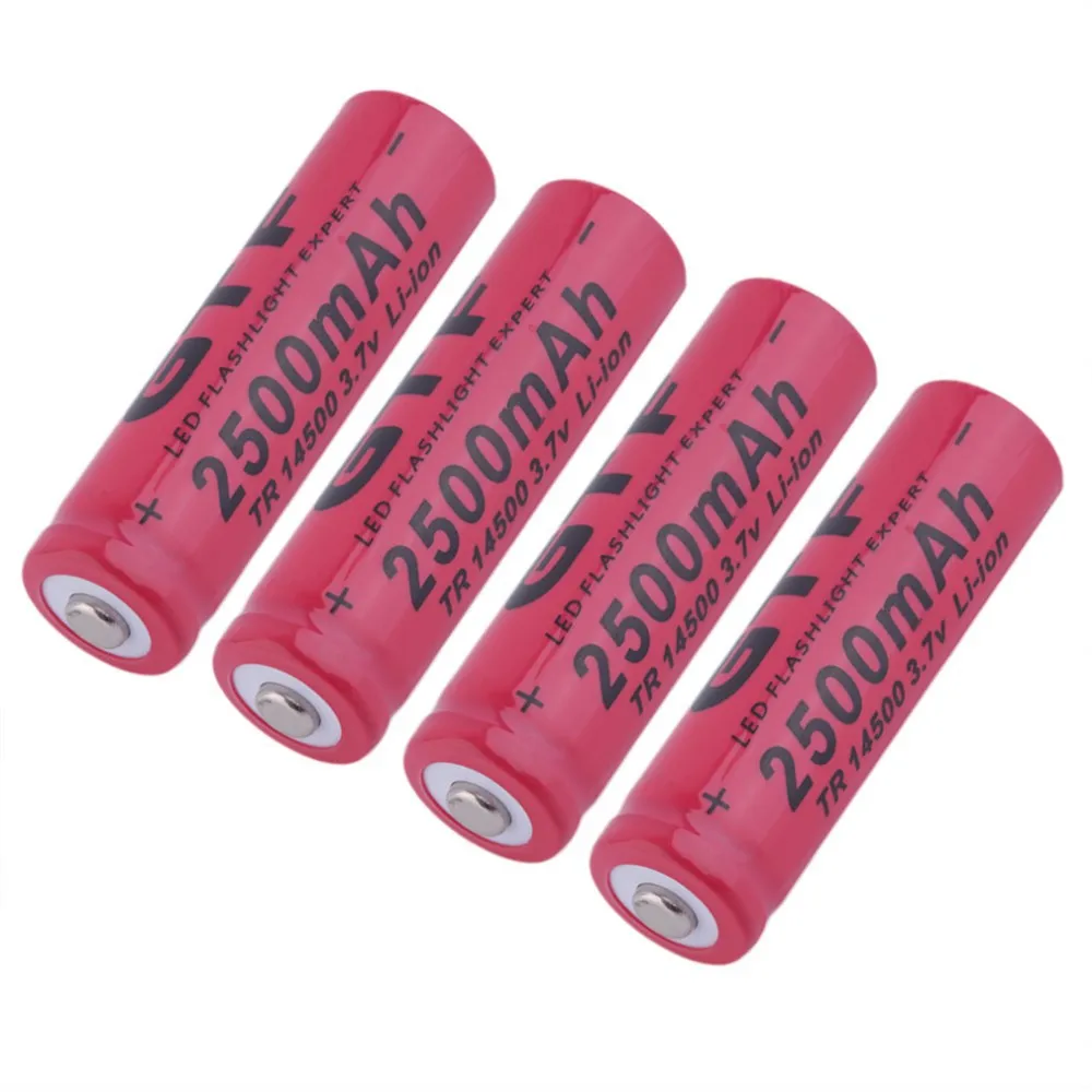 3 7 V 2500mAh 14500 литий ионный аккумулятор AA Перезаряжаемый Аккумулятор Литиевые