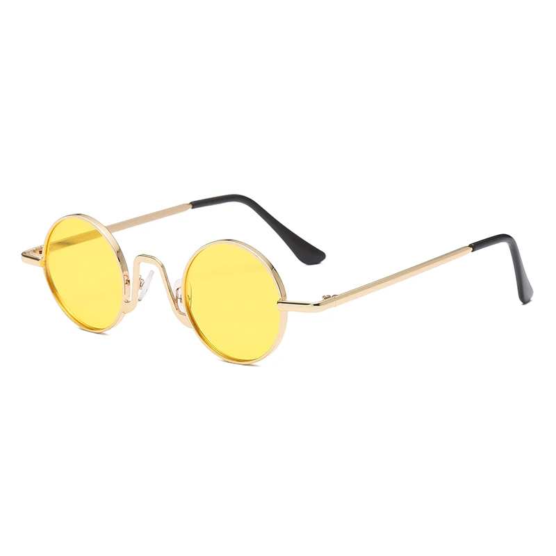 

Vintage Creative Small Frame Sunglasses Fashion Women Personlity Metal Shades Sun Glasses Latest Popular UV400