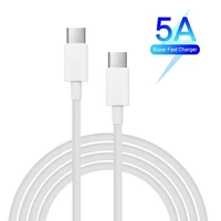 1m double type c 5a fast charging data line durable mobile phone android charger data cord for huaweihonorxiaomisamsung