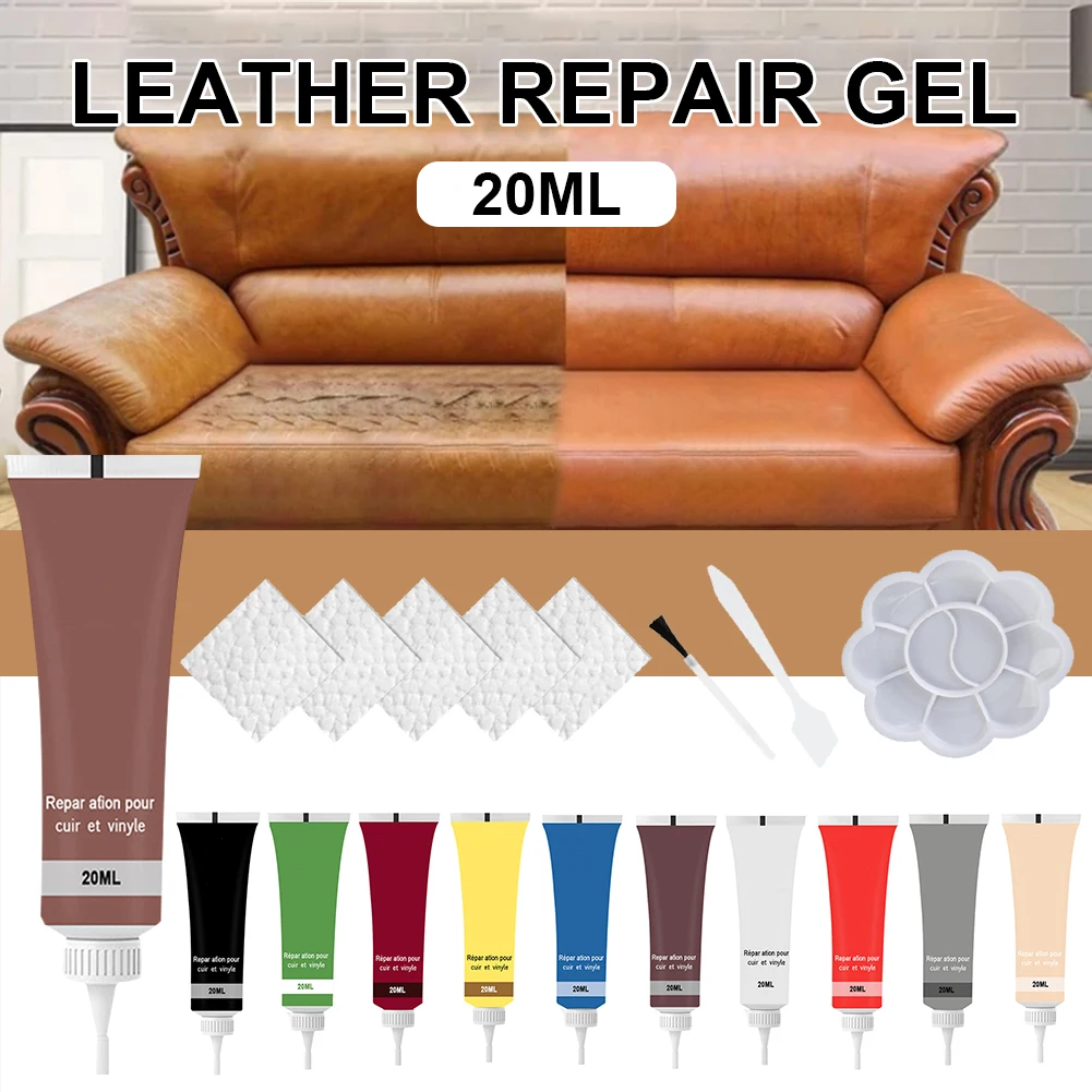 

20ml Leather Repair Gel Auto Seat sofa Repair Leather Scratches Cracks Refurbishing Restoration Repair Paste Home Car Interior