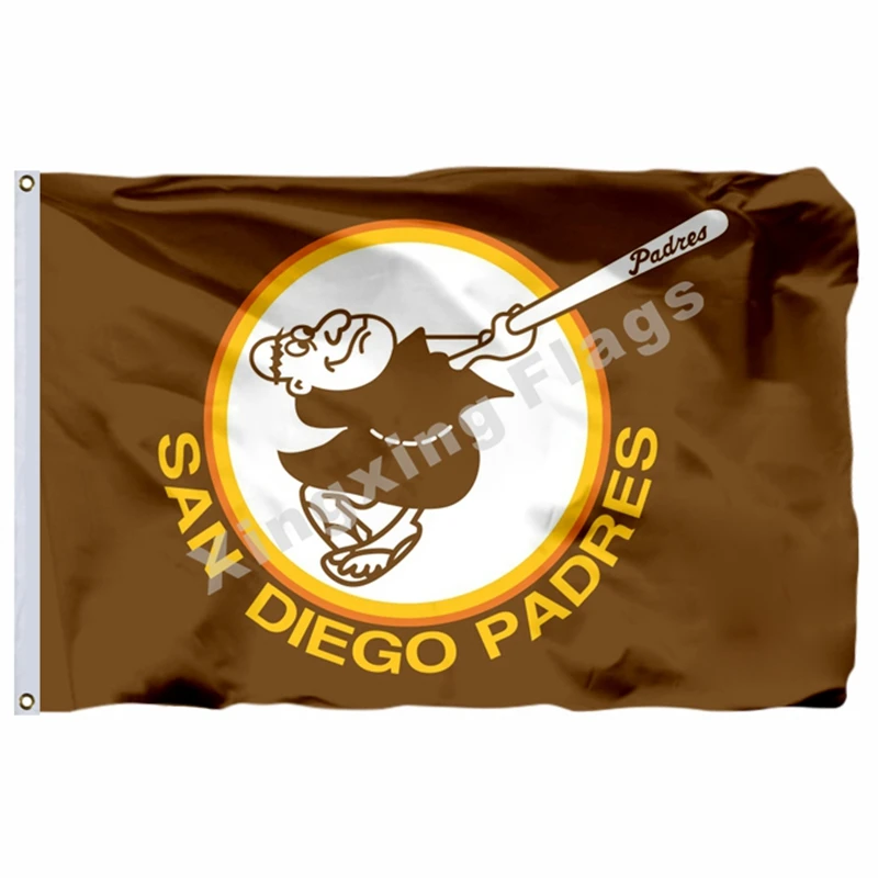 Сан-Диего флаг с надписью 3ft x 5ft полиэстер Padres Летающий Размеры № 4 90X150 см
