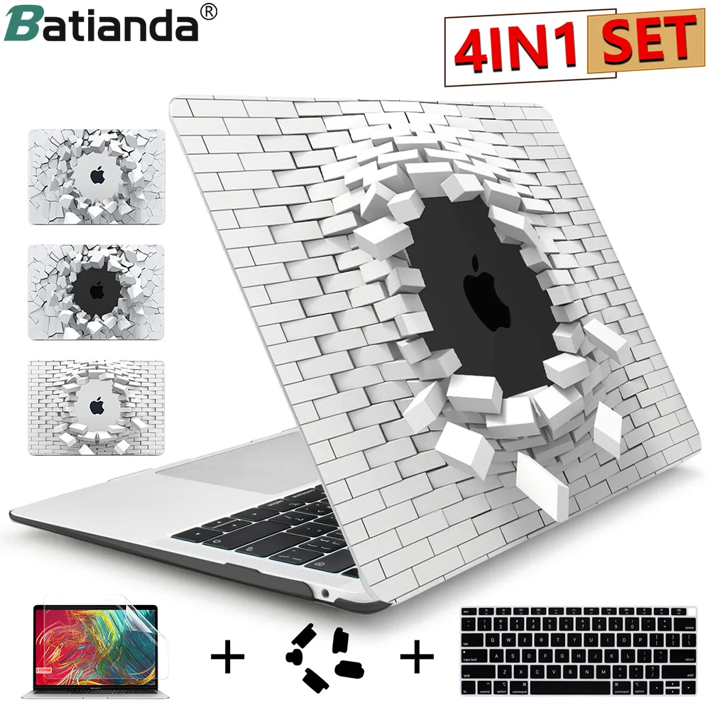 2021 Хрустальный чехол для Macbook Air Pro 13 3 2020 A2338 A2337 M1 Retina 12 15 жесткий с сенсорной