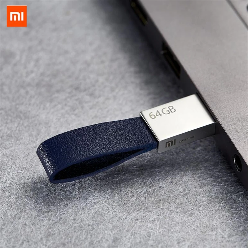 

1pcs 2pcs Original Xiaomi U Disk 64GB USB 3.0 High-speed Transmission Compact Size Lanyard Design Easy To Carry Metal Body
